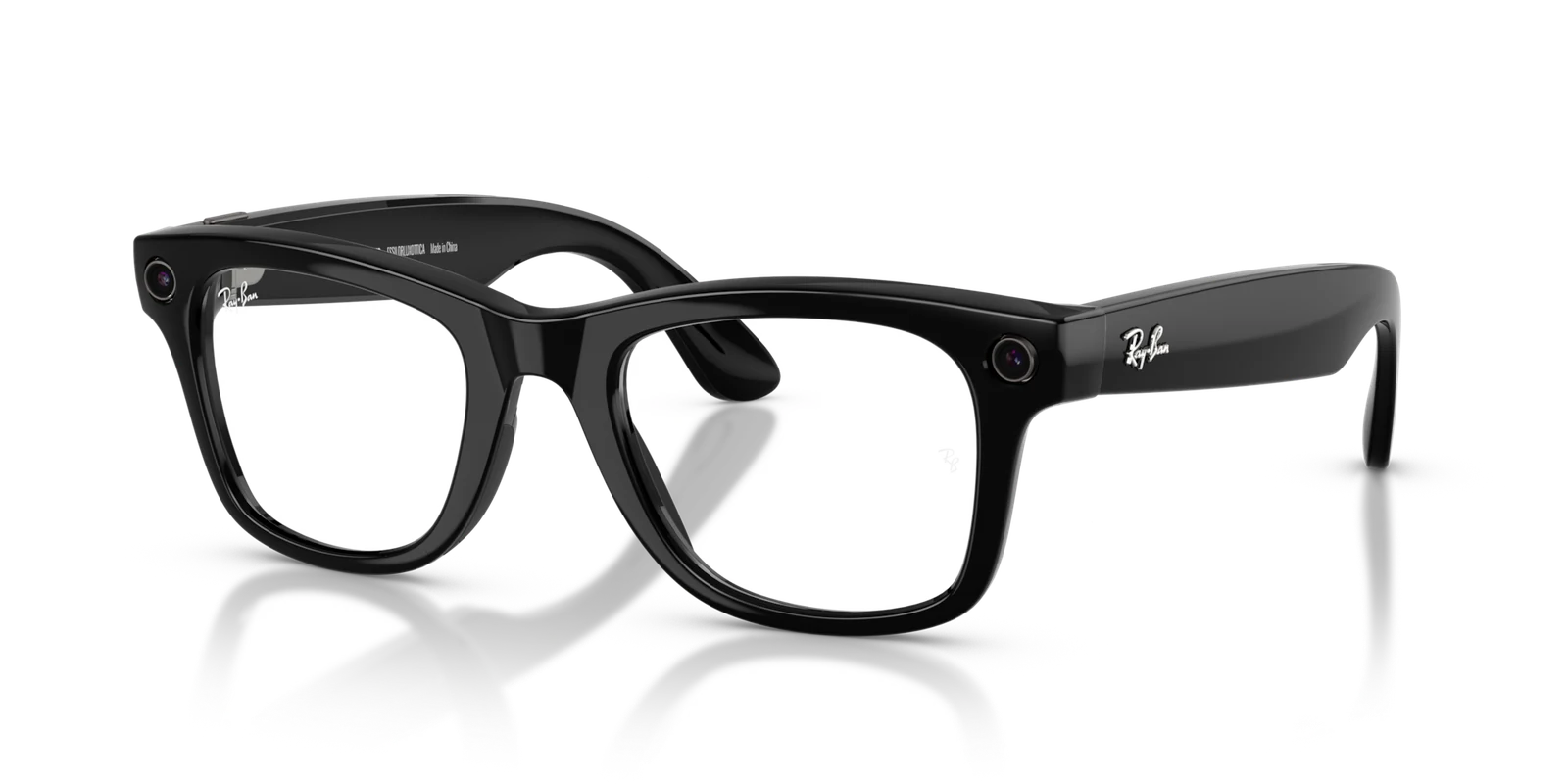 Ray-Ban Meta Gen 2 Wayfarer, Black, Clear/Graphite Green Transitions, L (53-22)