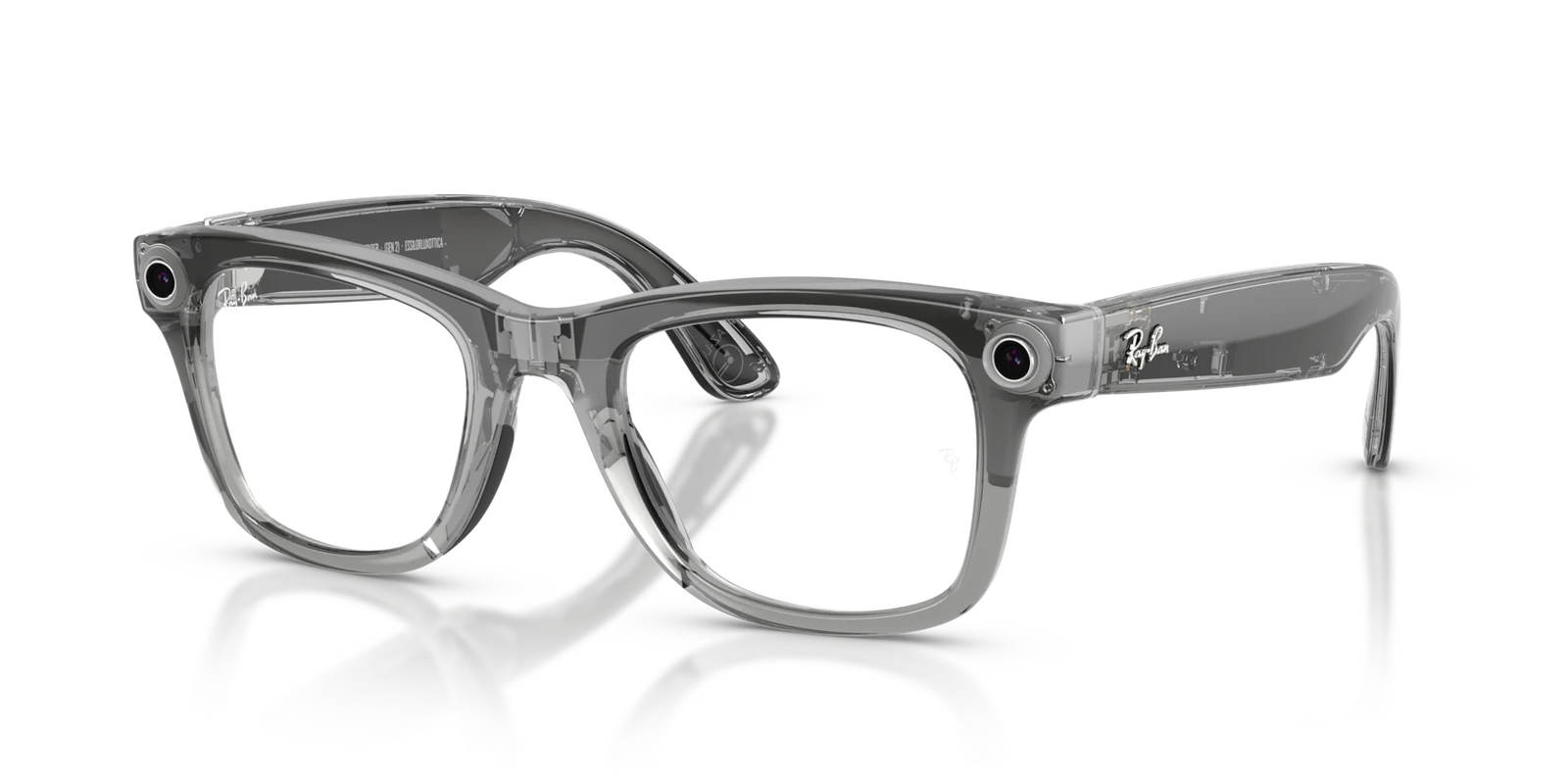 Ray-Ban Meta Gen 2 Wayfarer, Transparent Grey, Clear/Sapphire Transitions, L (53-22)