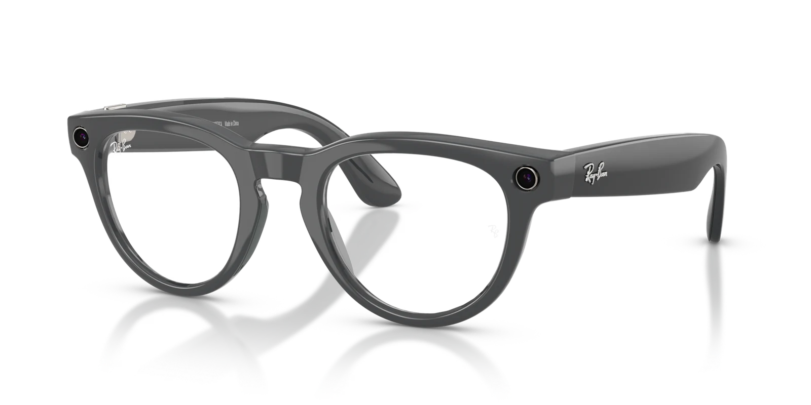 Ray-Ban Meta Gen 2 Headliner, Asteroid Grey, Clear/Emerald Transitions