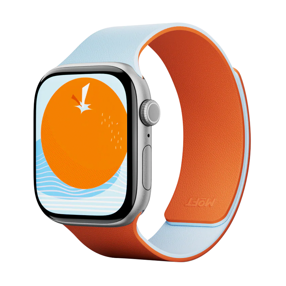 Ремешок MOFT Snap Watch Band Duo для Apple Watch оранжевый+голубой 40/41/42 мм