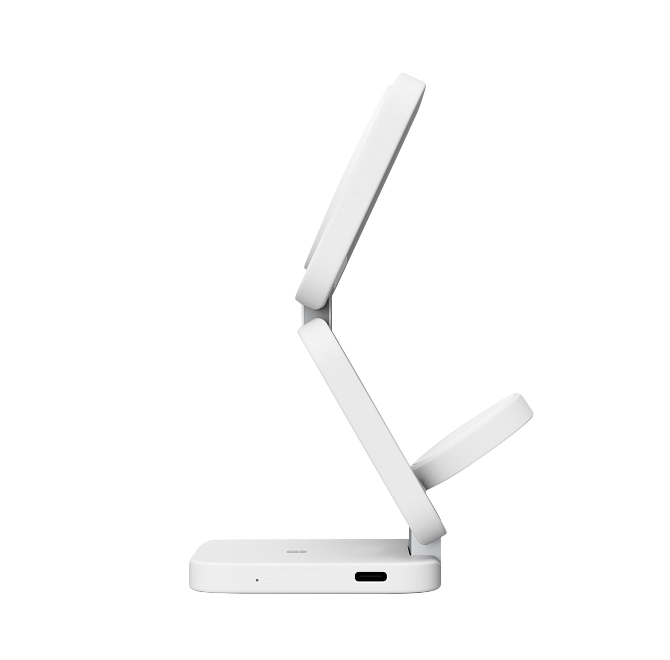 Складное беспроводное зарядное устройство Magssory Flex 3 в 1 для Apple, с магнитами, совместимое с MagSafe, белый, Белый