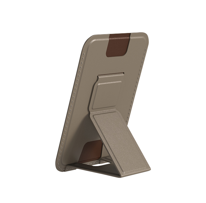 Кошелек-кардхолдер Magssory Duo Magnetic Kickstand Wallet, совместимый с MagSafe, ACL011, латте, Латте