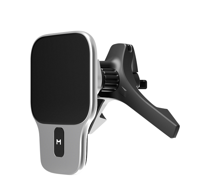 Автомобильный комплект magssory prime geo для apple, с магнитами и совместимый с find my и magsafe, серебро (без витого кабеля), Серебро