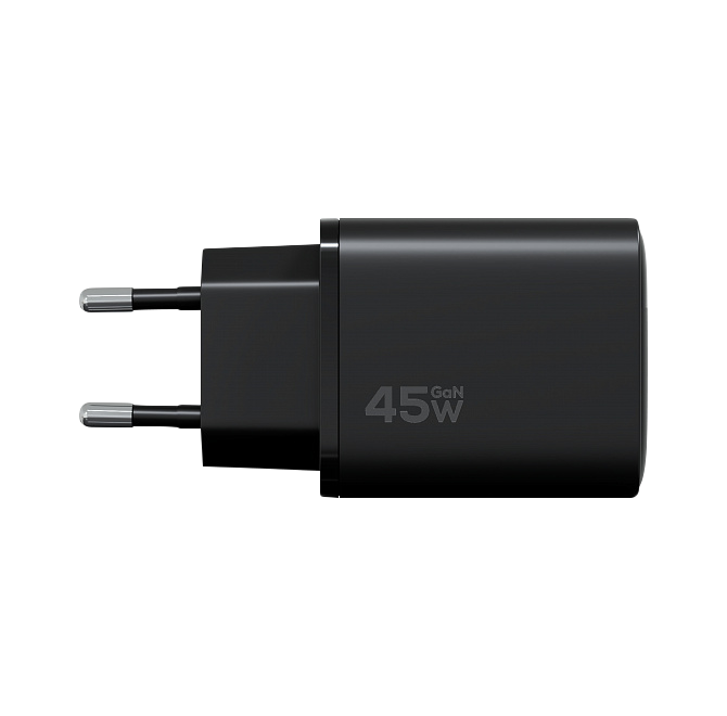 Cетевое зарядное устройство Magssory Digit 45W GaN, с дисплеем и функцией быстрой зарядки, Черный