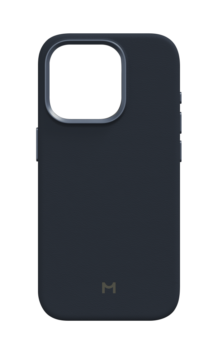 Чехол Magssory Eco Leather Case для iPhone 15 Pro Max, экокожа, с магнитами, совместимые с MagSafe, Синий
