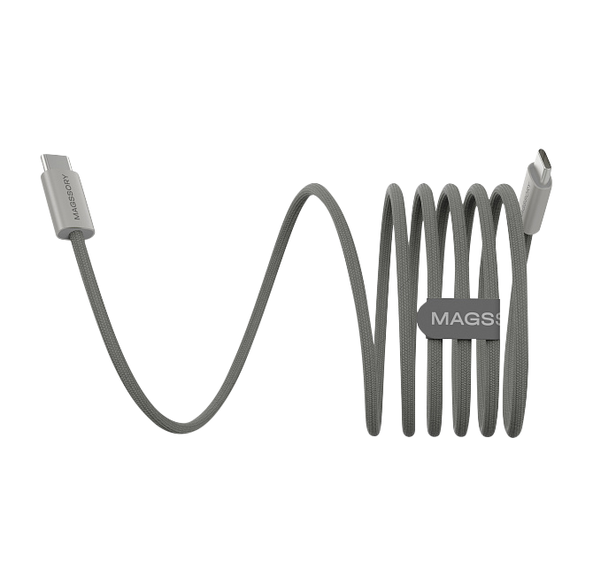 Кабель Magssory Line C 60W 2.4m USB-C Cable, Титан