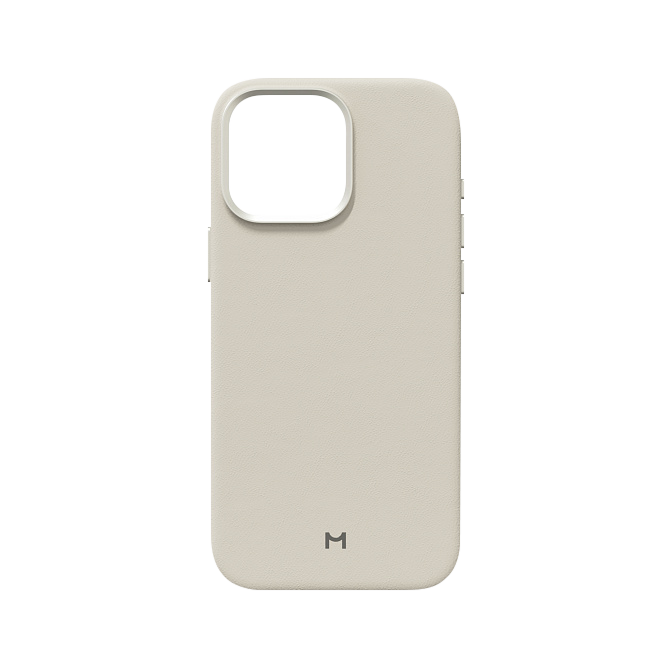 Чехол Magssory Eco Leather Case для iPhone 16 Pro Max, экокожа, с магнитами, совместимые с MagSafe, Айвори