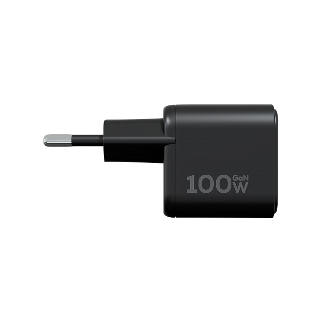 Компактное сетевое зарядное устройство Magssory Nano 100W GaN, с функцией быстрой зарядки, Черный