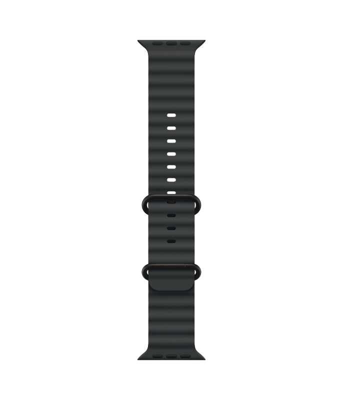 Часы Apple Watch Ultra 3, 49 мм, титан чёрного цвета, ремешок Ocean чёрного цвета (2025)