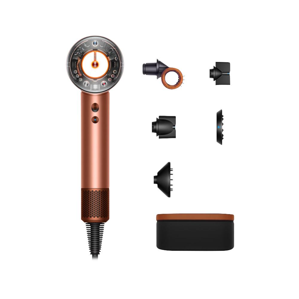 Фен Dyson HD16 Supersonic Nural Hair Dryer Straight+Wavy Gift Edition (Amber Silk) (2025)