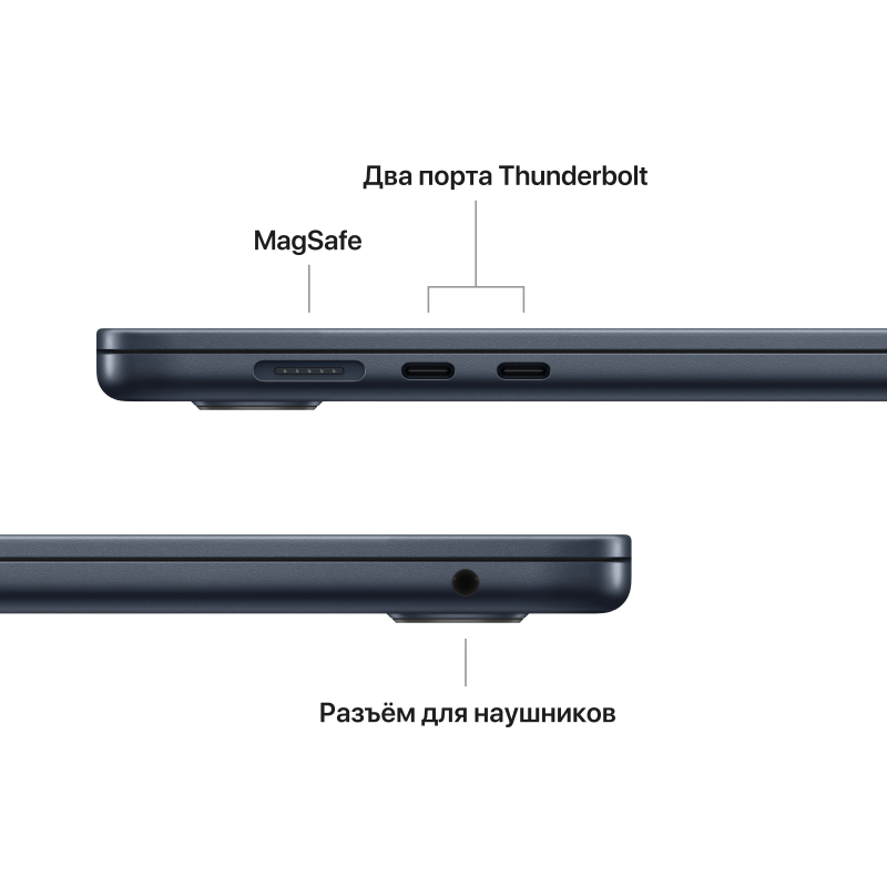 Ноутбук Apple MacBook Air 15" (M2, 8 Gb, 512 Gb SSD) Темно-синий (MQKX3)