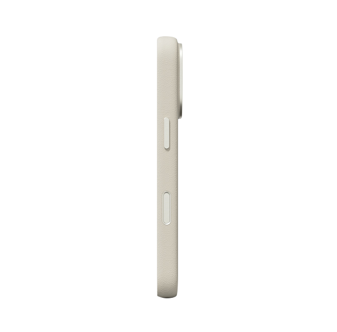 Чехол Magssory Eco Leather Case для iPhone 16 Pro, экокожа, с магнитами, совместимые с MagSafe, Айвори