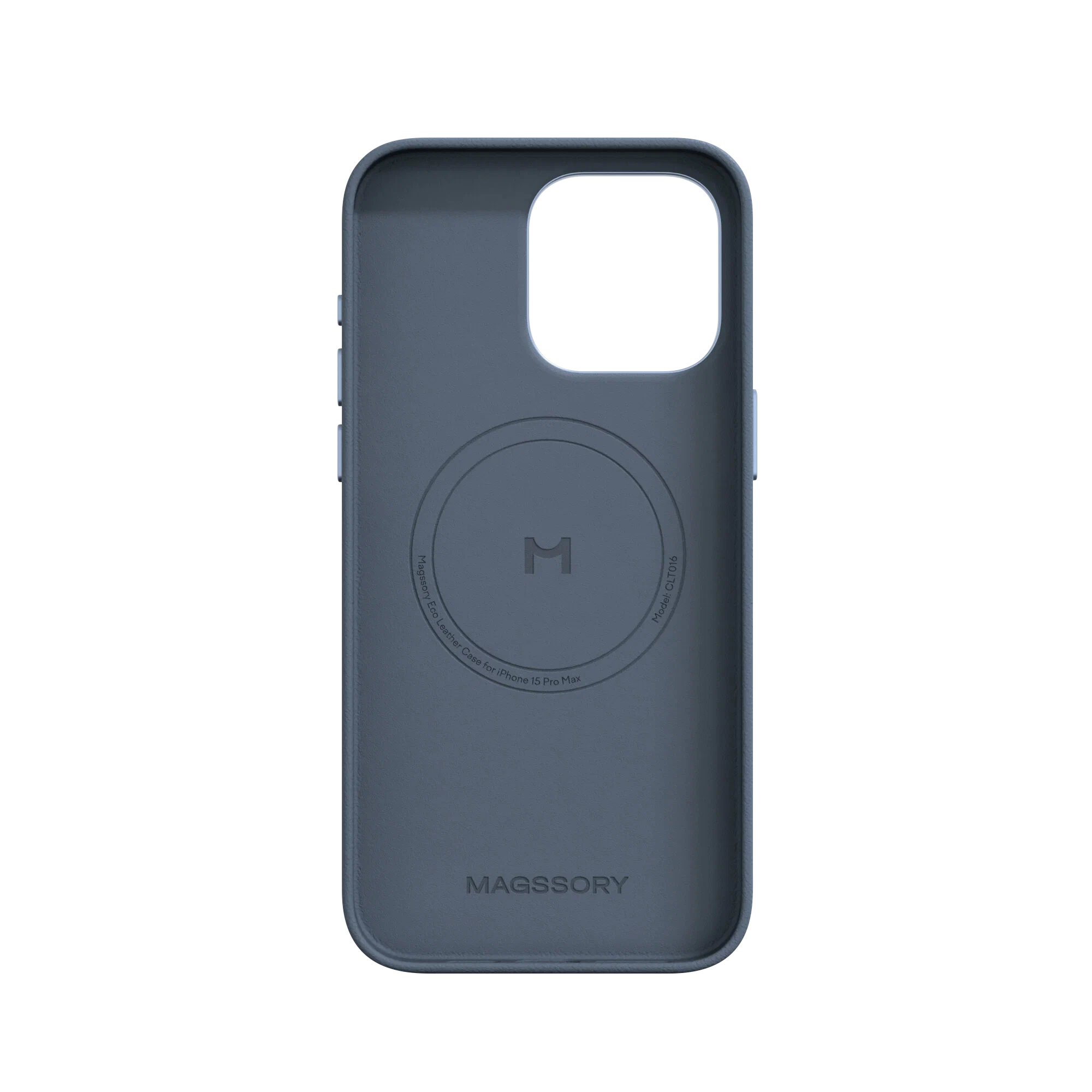 Чехол Magssory Eco Leather Case для iPhone 15 Pro, экокожа, с магнитами, совместимые с MagSafe, Кобальт