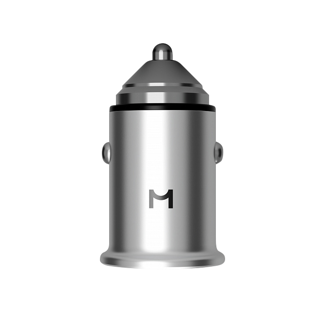 Автомобильное зарядное устройство Magssory 45W для двух устройств, с магнитным кабелем, серебро, Серебро