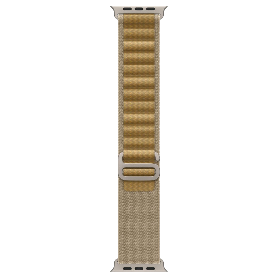 Часы Apple Watch Ultra 2, 49 мм, титан светлого цвета, ремешок Alpine коричневого цвета (2024)