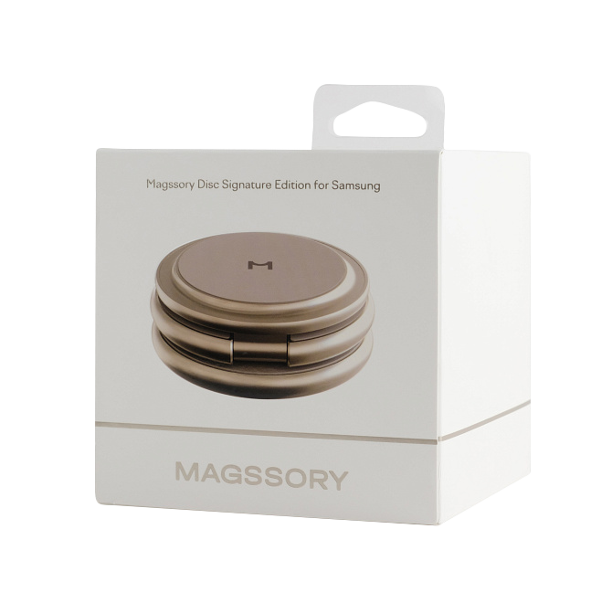 Складное беспроводное зарядное устройство Magssory Disc Signature Edition 3 в 1 для Samsung, с магнитами, титан, Титан