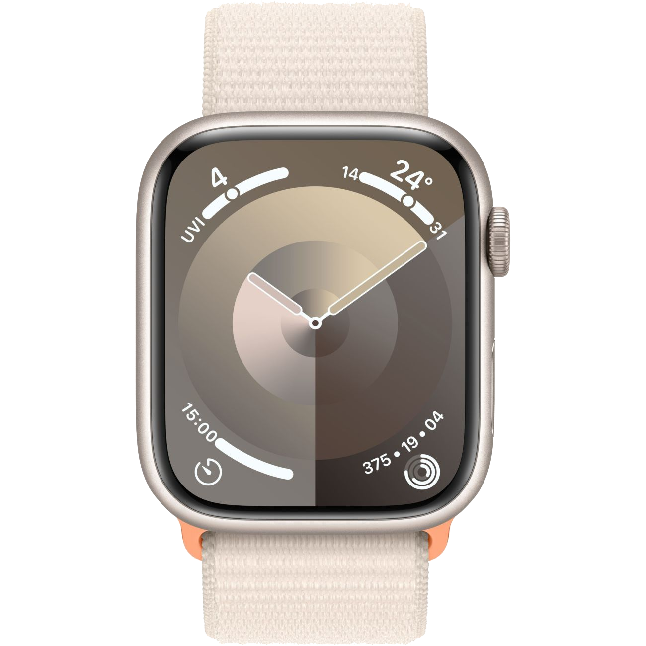Часы Apple Watch Series 9 GPS 41mm Aluminum Case with Sport Loop (Сияющая звезда)