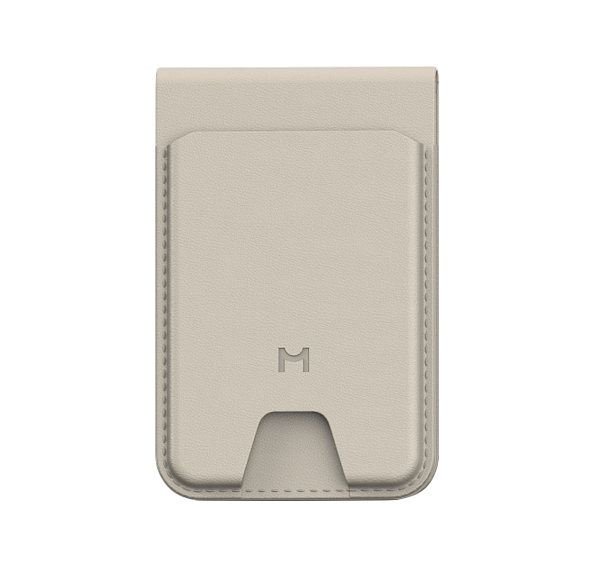 Кошелек-кардхолдер Magssory Geotag Magnetic Flip Wallet, совместимый с MagSafe и Find My, ACL003, айвори, Айвори