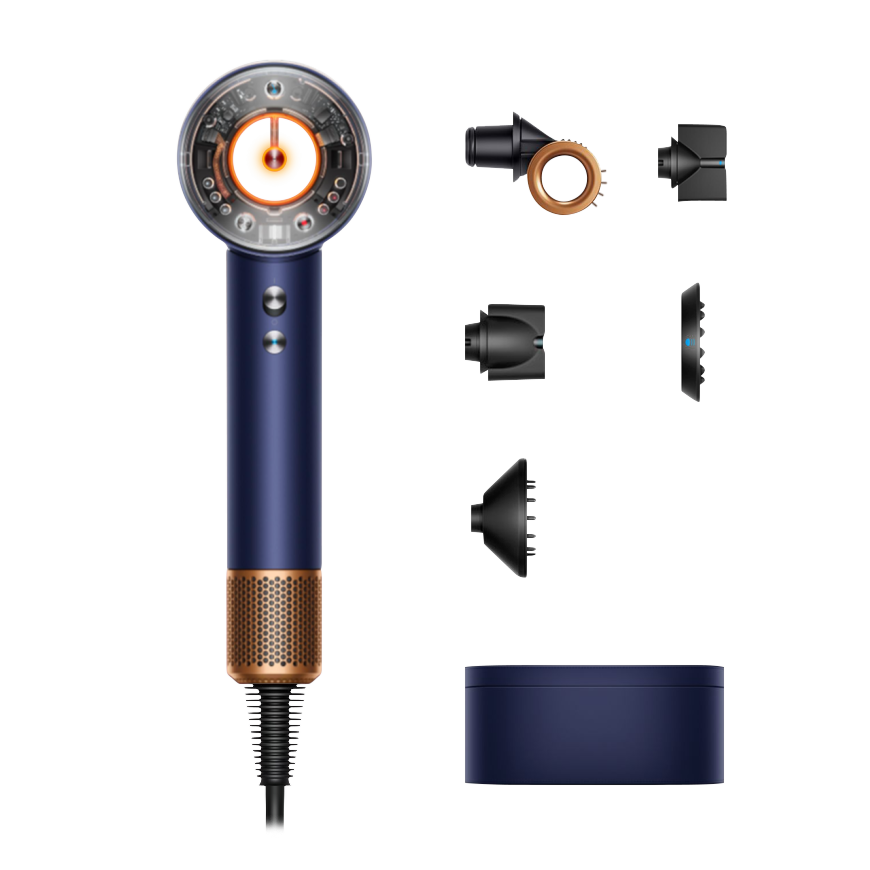 Фен Dyson HD16 Supersonic Nural Hair Dryer Straight+Wavy Gift Edition (Prussian Blue/Rich Copper) (2025)