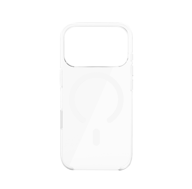 Чехол Magssory для iPhone 17 Pro Max, поликарбонат, с магнитами, с MagSafe, Прозрачный