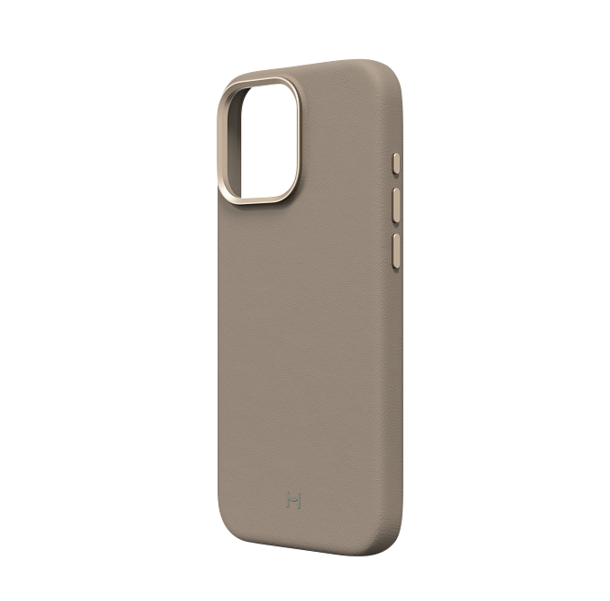 Чехол Magssory Eco Leather Case для iPhone 16 Pro Max, экокожа, с магнитами, совместимые с MagSafe, Латте