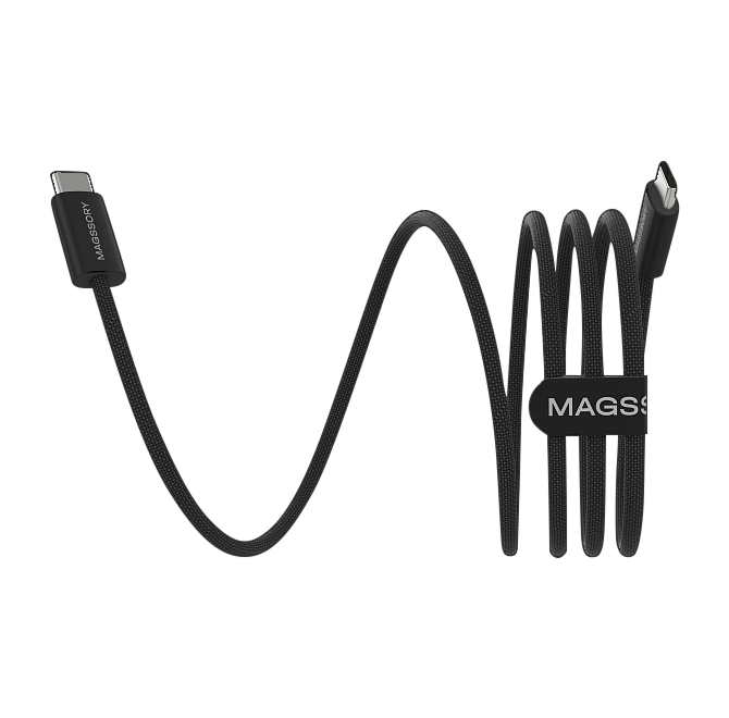 Кабель Magssory Line C 60W USB-C, 1,2 м, Черный