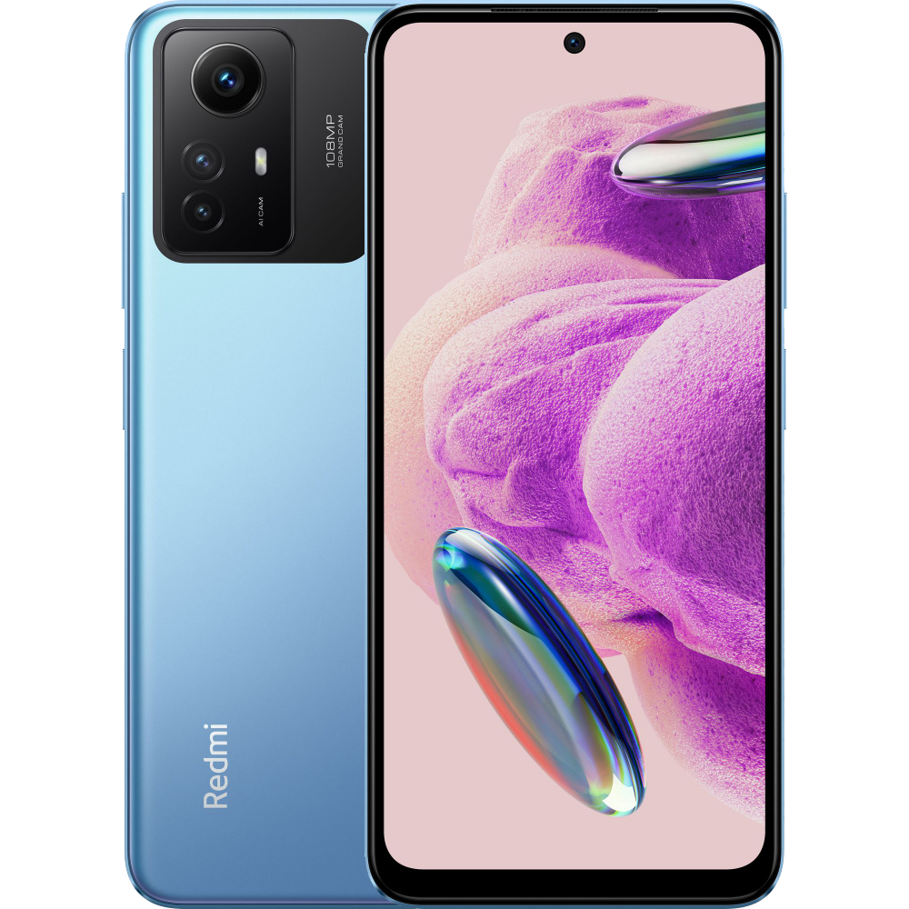Смартфон Xiaomi Redmi Note 12S 4G 8 ГБ + 256 ГБ («Синий лёд» | Ice Blue) (версия Global)