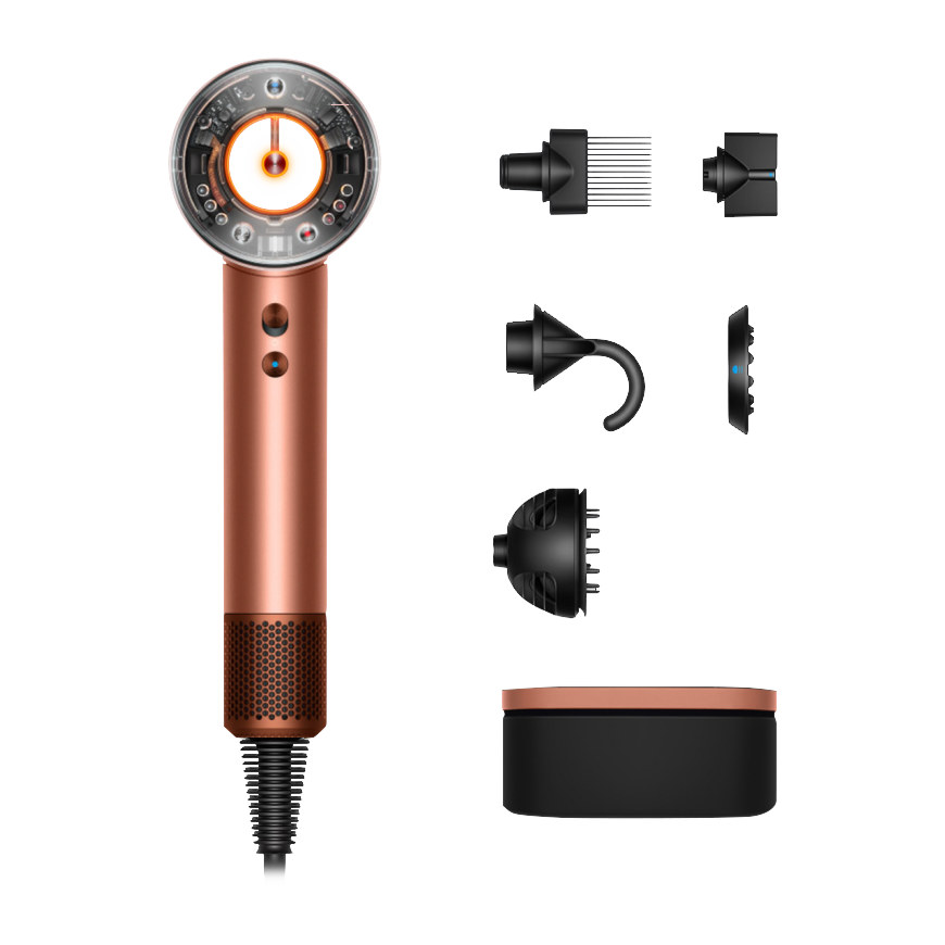 Фен Dyson HD16 Supersonic Nural Hair Dryer Curly+Coily Gift Edition (Amber Silk) (2025)