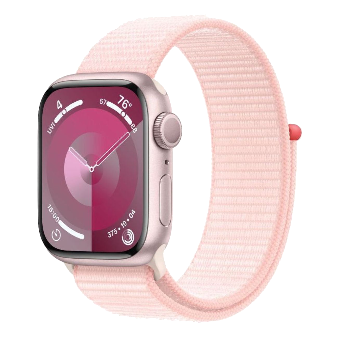 Часы Apple Watch Series 9 GPS 45mm Aluminum Case with Sport Loop (Розовый)