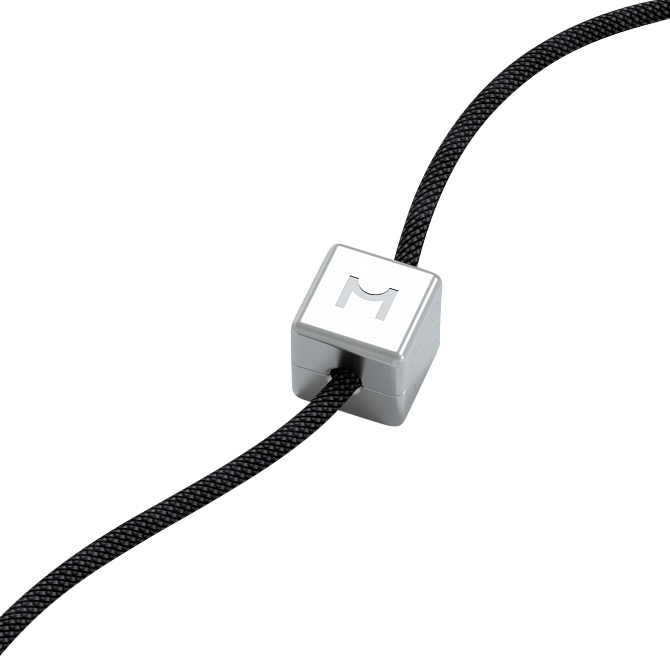 Набор магнитных утяжелителей для кабеля Magssory Dice Trio, Серебро