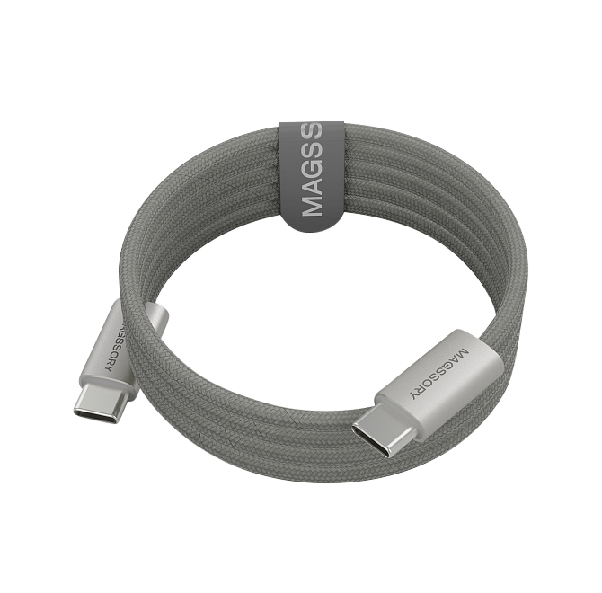Кабель Magssory Line C 60W 2.4m USB-C Cable, Титан