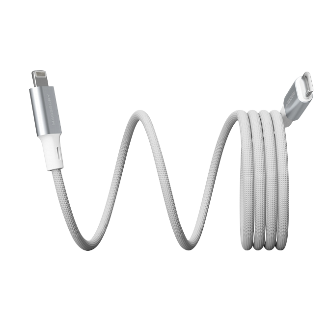 Магнитный кабель magssory link l USB-C lightning MFI, 1,2 m, белый, Белый