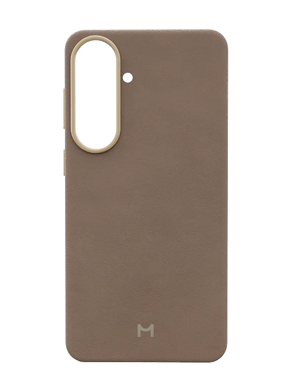 Чехол Magssory Eco Leather Case for Samsung Galaxy S26, экокожа, с магнитами, совместимые с MagSafe, Латте