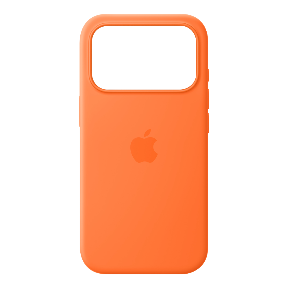 Чехол Apple Silicone Case для iPhone 17 Pro оранжевый