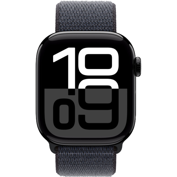 Часы Apple Watch Series 10 42mm, Jet Black, Sport Loop