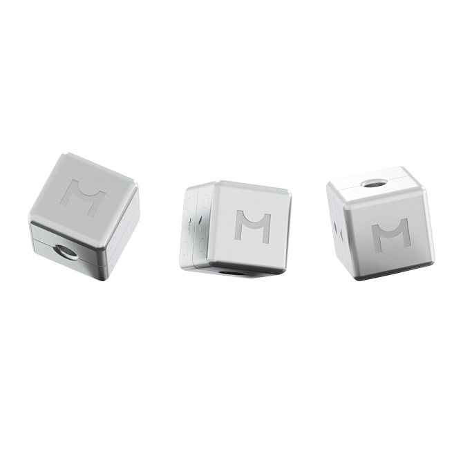Набор магнитных утяжелителей для кабеля Magssory Dice Trio, Серебро