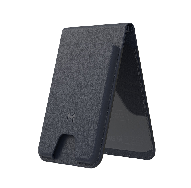 Кошелек-кардхолдер Magssory Geotag Magnetic Flip Wallet, совместимый с MagSafe и Find My, ACL003, синий, Синий