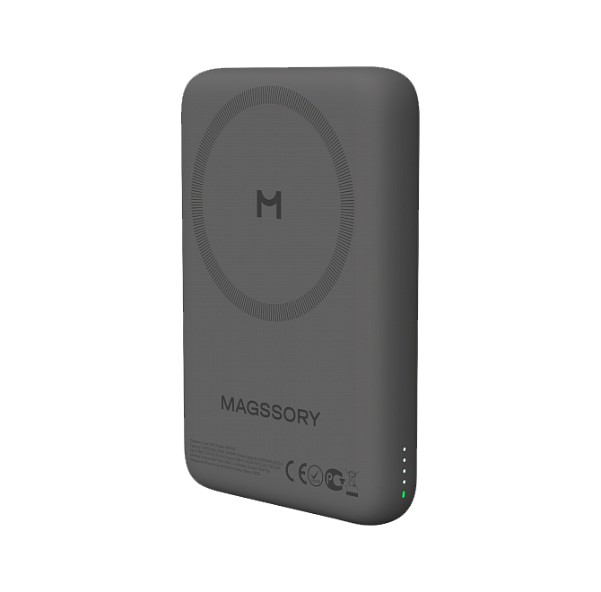 Беспроводной внешний аккумулятор Magssory Core 10K, с магнитами, совместимый с MagSafe, Midnight, Миднайт