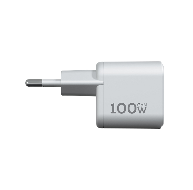 Компактное сетевое зарядное устройство Magssory Nano 100W GaN, с функцией быстрой зарядки, Белый