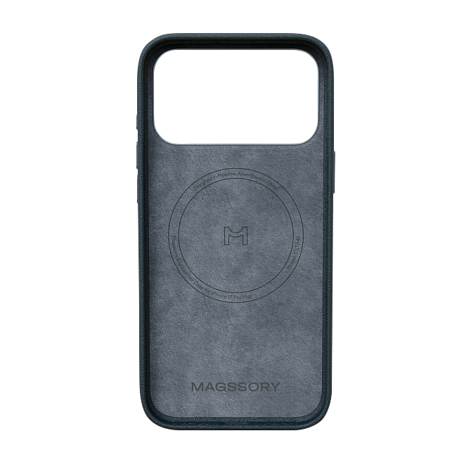 Чехол Magssory Eco-Leather Case для iPhone 17 Pro Max с MagSafe, Миднайт