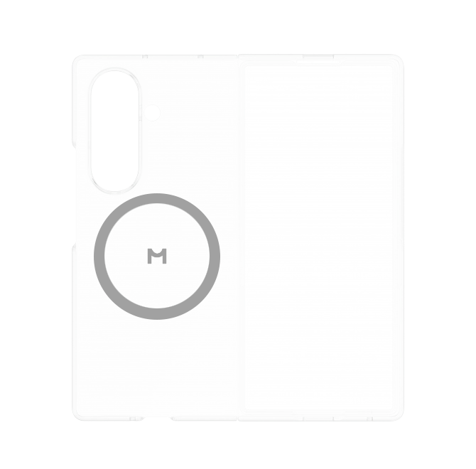 Чехол Magssory для Samsung Galaxy Z Fold7, поликарбонат, с магнитами, Прозрачный