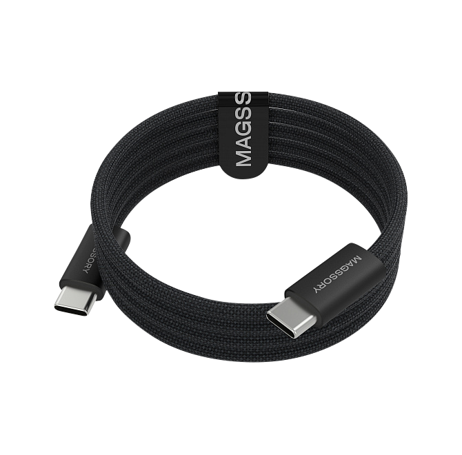 Кабель Magssory Line C 60W USB-C, 1,2 м, Черный