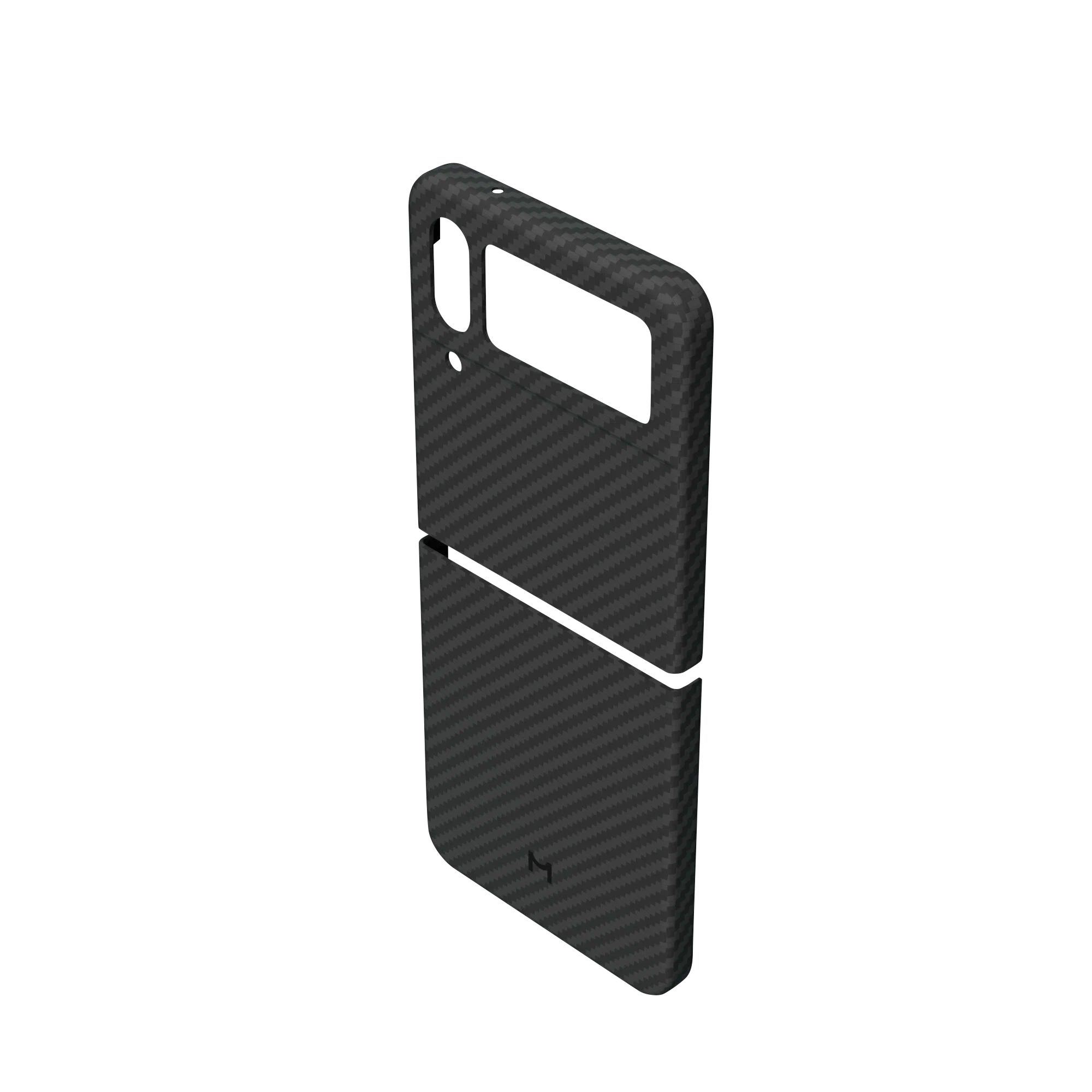 Чехол Magssory для Samsung Galaxy Z Flip4, кевлар (арамид), с магнитами, черный, Черный