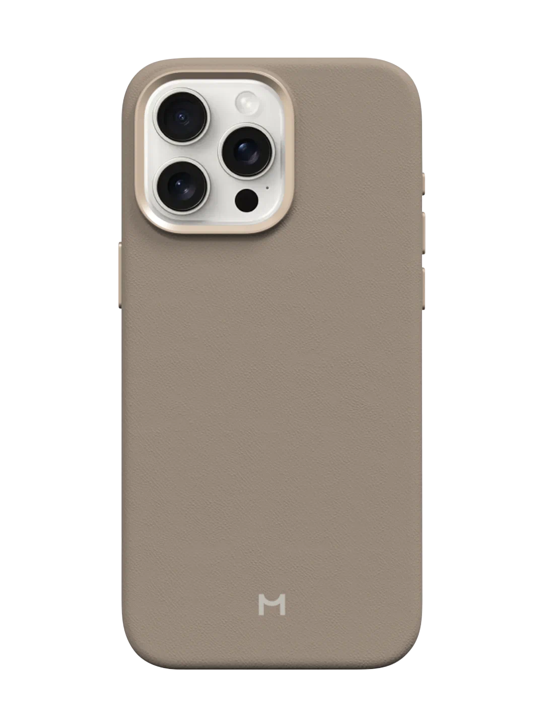 Чехол Magssory Eco Leather Case для iPhone 15 Pro, экокожа, с магнитами, совместимые с MagSafe, Латте