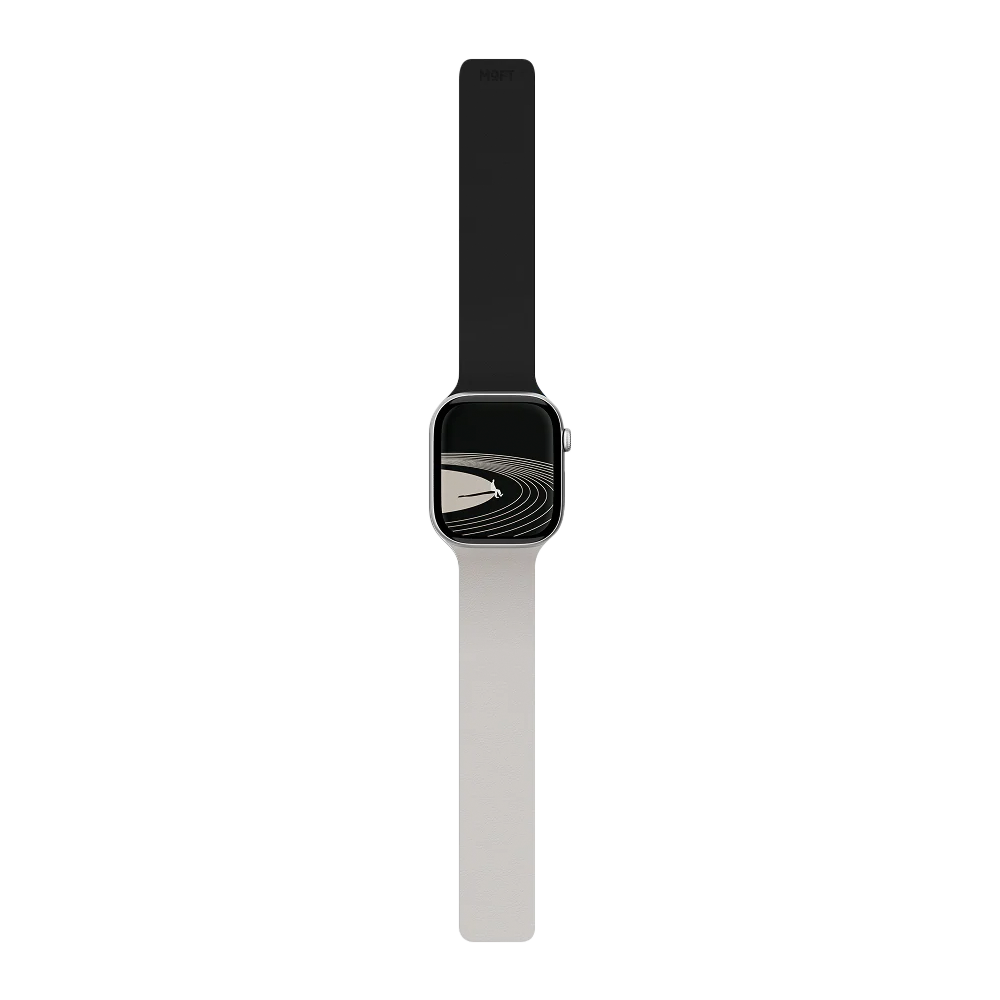Ремешок MOFT Snap Duo Watch Band для Apple Watch чёрный+бежевый 40/41/42 мм