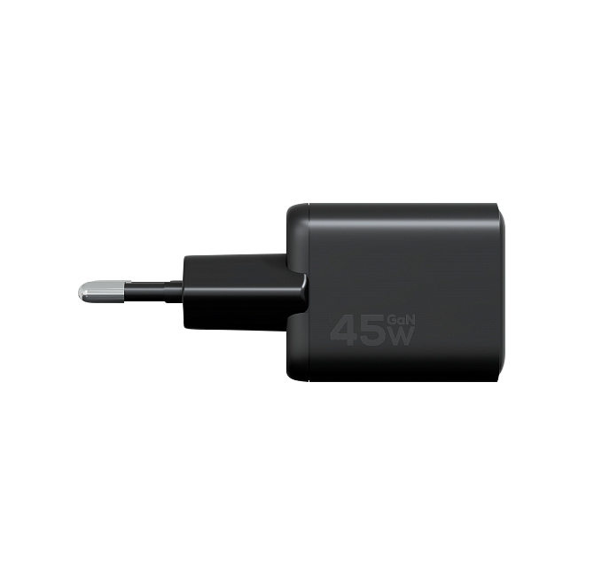 Компактное сетевое зарядное устройство Magssory Nano 45W GaN, с функцией быстрой зарядки, Черный
