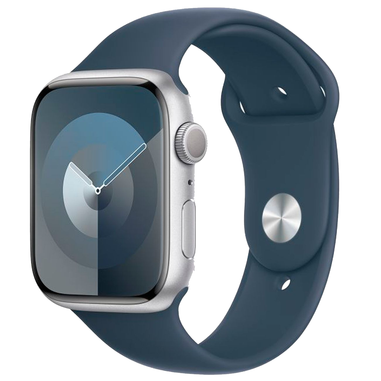 Часы Apple Watch Series 9 GPS 45mm Aluminum Case with Sport Band (Серебристый) M/L