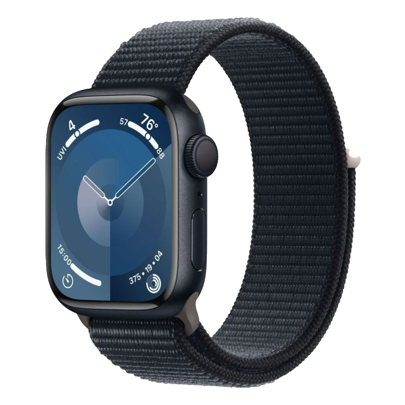 Часы Apple Watch Series 9 GPS 41mm Aluminum Case with Sport Loop (Темная ночь)
