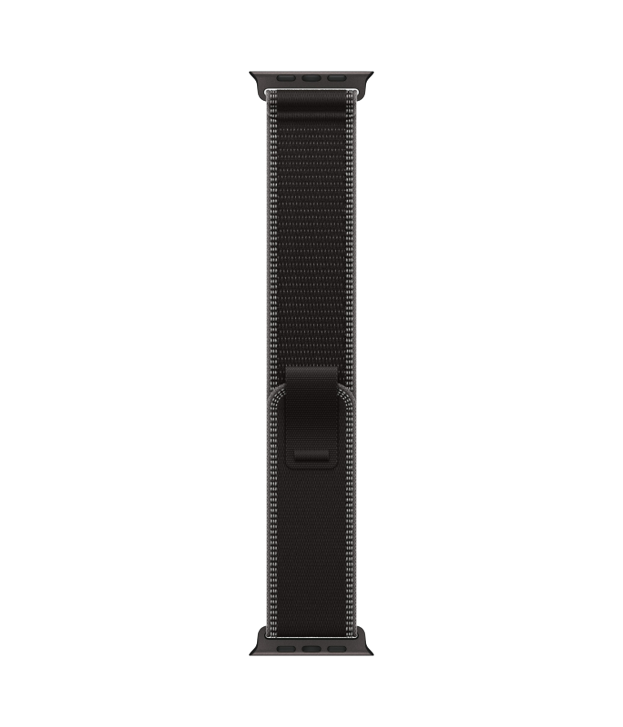 Часы Apple Watch Ultra 3, 49 мм, титан чёрного цвета, ремешок Trail цвета «чёрный/угольно-чёрный» (2025)