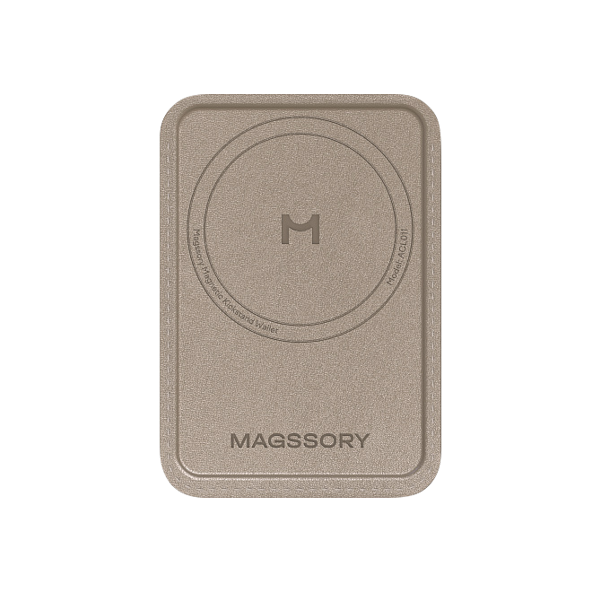 Кошелек-кардхолдер Magssory Duo Magnetic Kickstand Wallet, совместимый с MagSafe, ACL011, латте, Латте